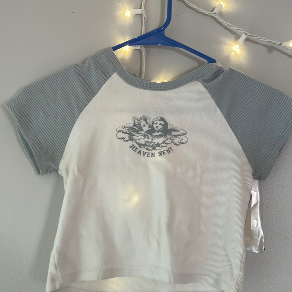 Heaven sent brandy top tiny stain on back is shirt